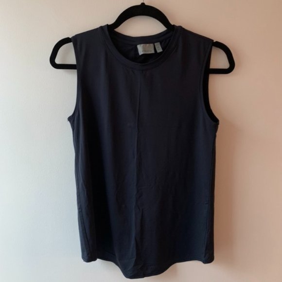 Athleta Tops - Athleta Sunlover UPF Tulip Back Muscle Tank Tee - Navy - Size XXS